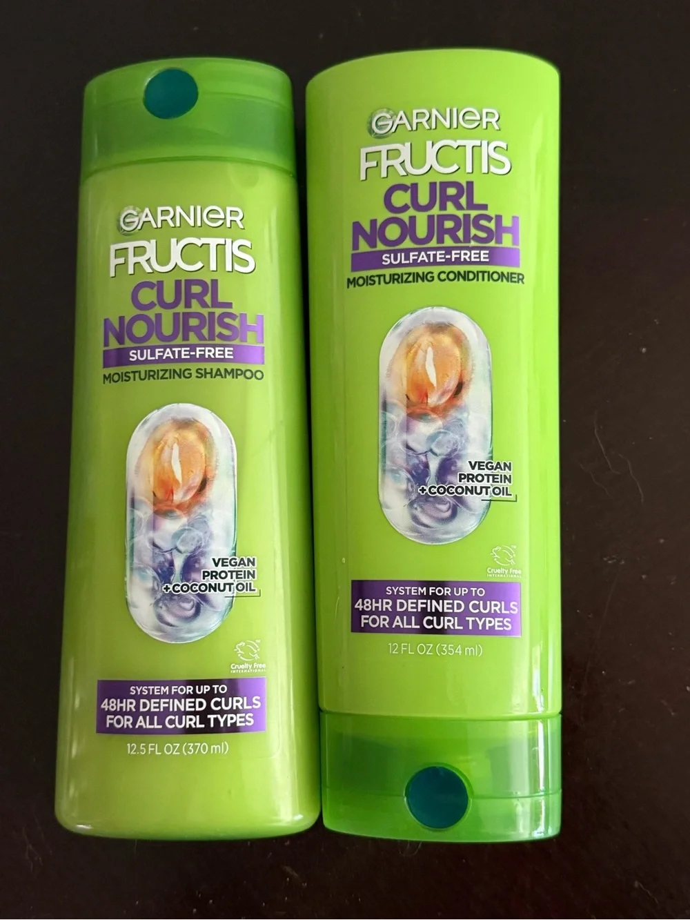 Garnier Fructis Curl Nourish Shampoo & Conditioner - Bright Lime Green